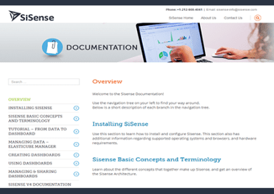 Sisense – אתר דּוֹקוּמֶנְטַצְיָה